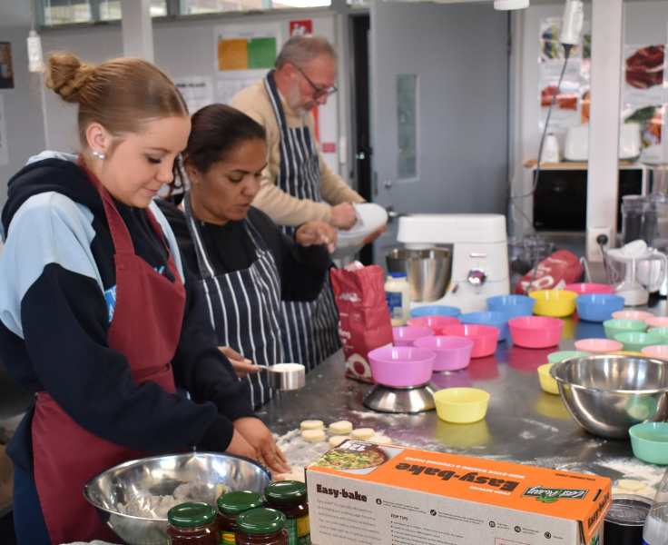 Wattle seed scones cooking activity during NAIDOC week
