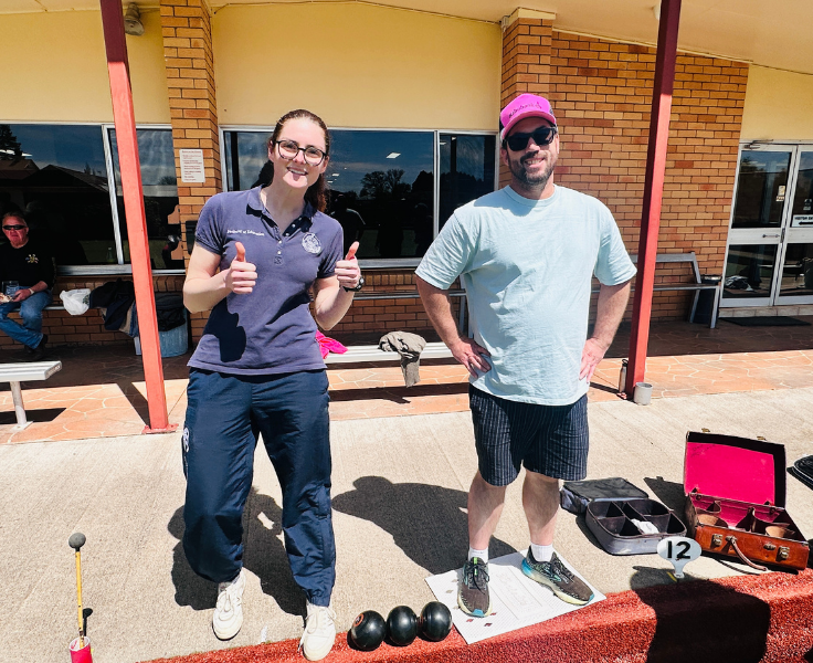 Staff at PBL lawn bowls rewards day