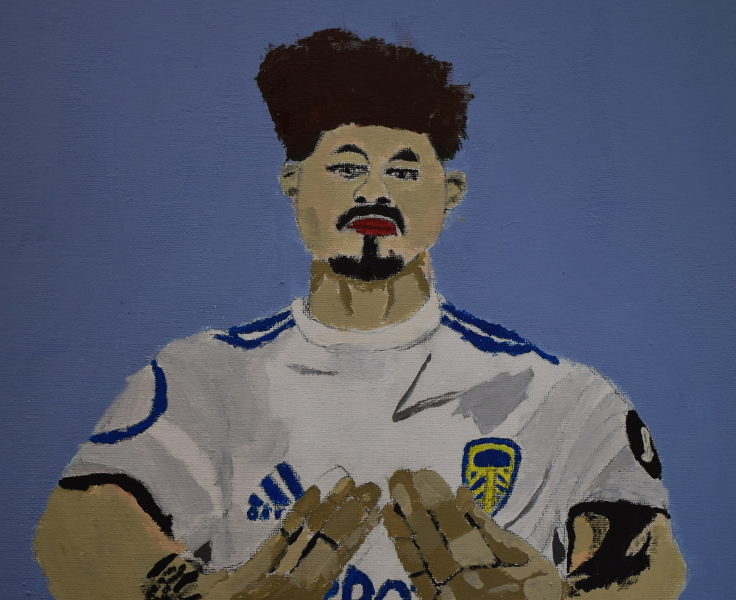 Artwork - soccer player produced by Big Picture student